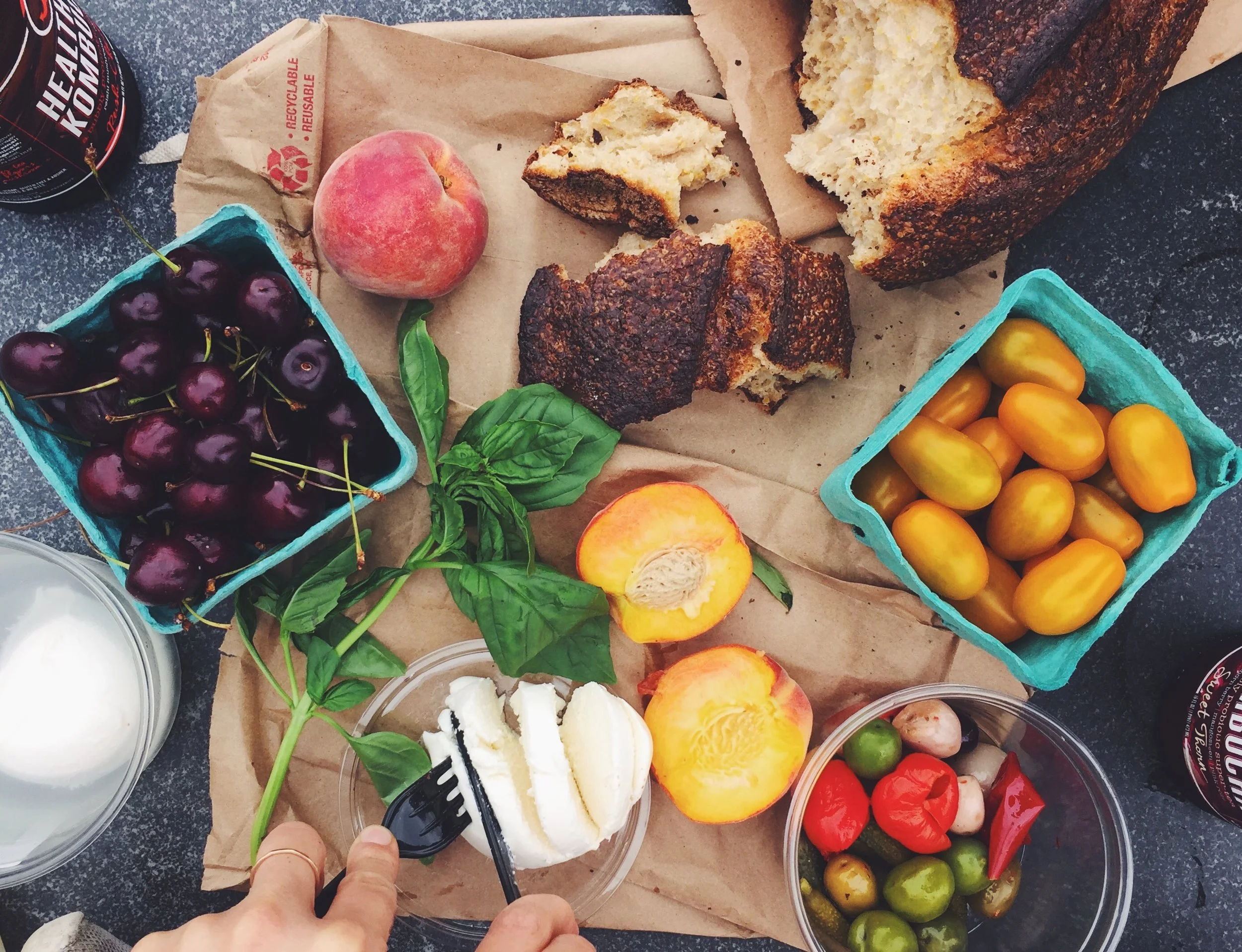 Picnic at Washington Square Park.