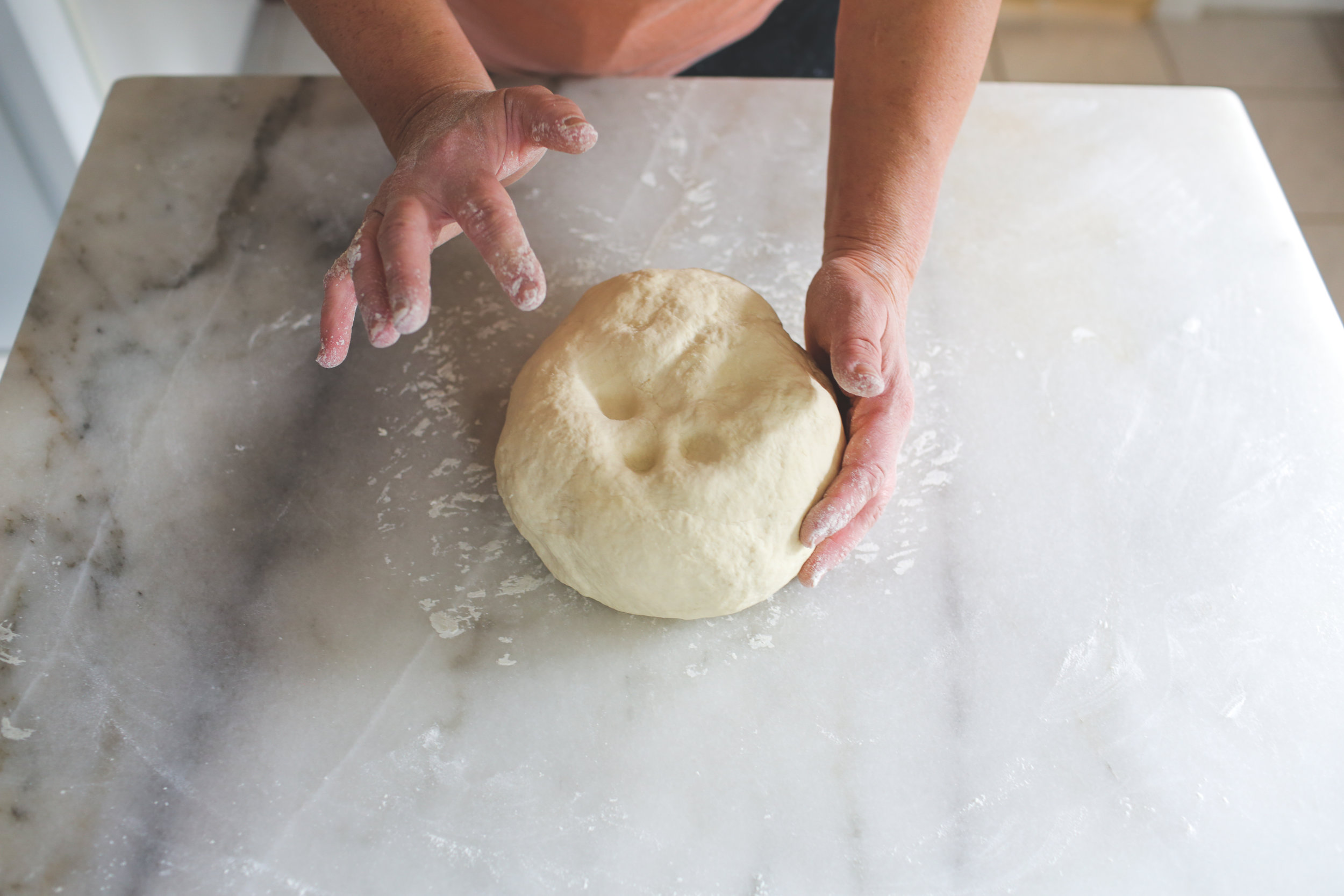  5. Knead until smooth and elastic and dough springs back when you poke it.&nbsp; 