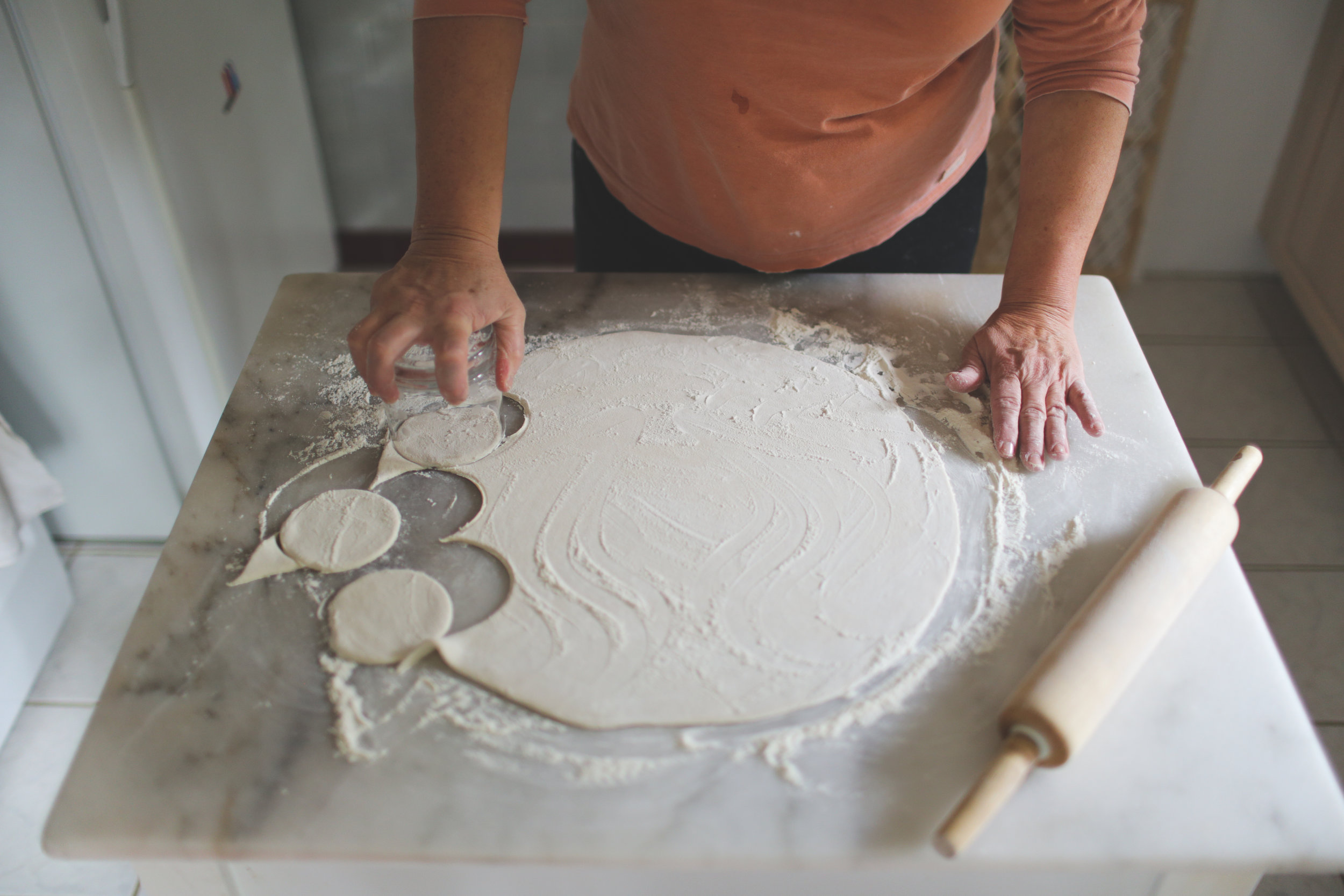 12. Begin to cut out rounds. 