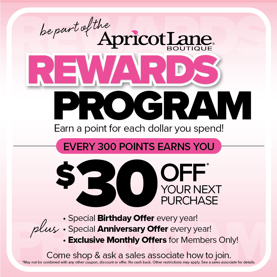 Apricot Lane Rewards Program — Delray Marketplace