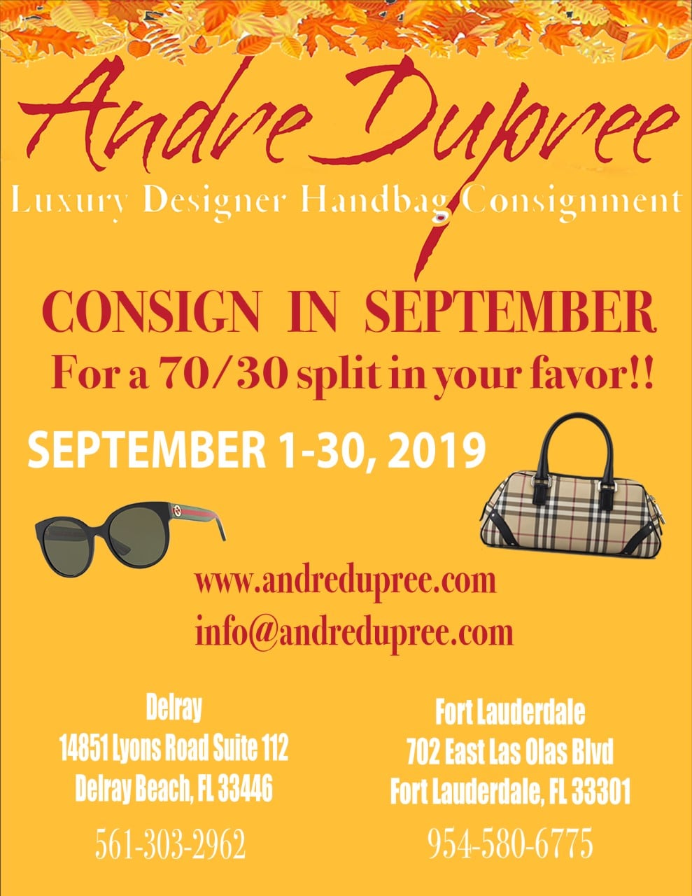 Andre Dupree Luxury Designer Handbag Consignment — Delray Marketplace
