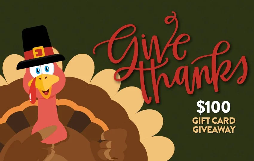 Give Thanks $100 Gift Card Giveaway