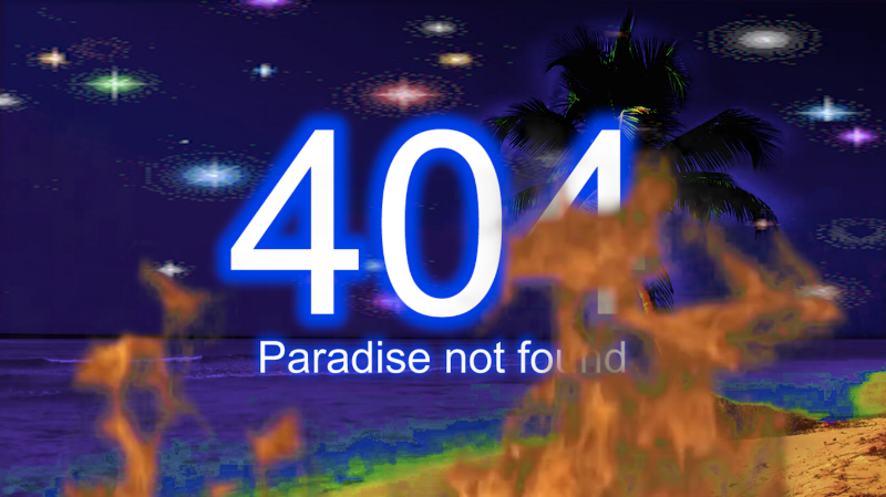 Paula Nacif, 404: Paradise Not Fou nd , 2017, Multi media installation