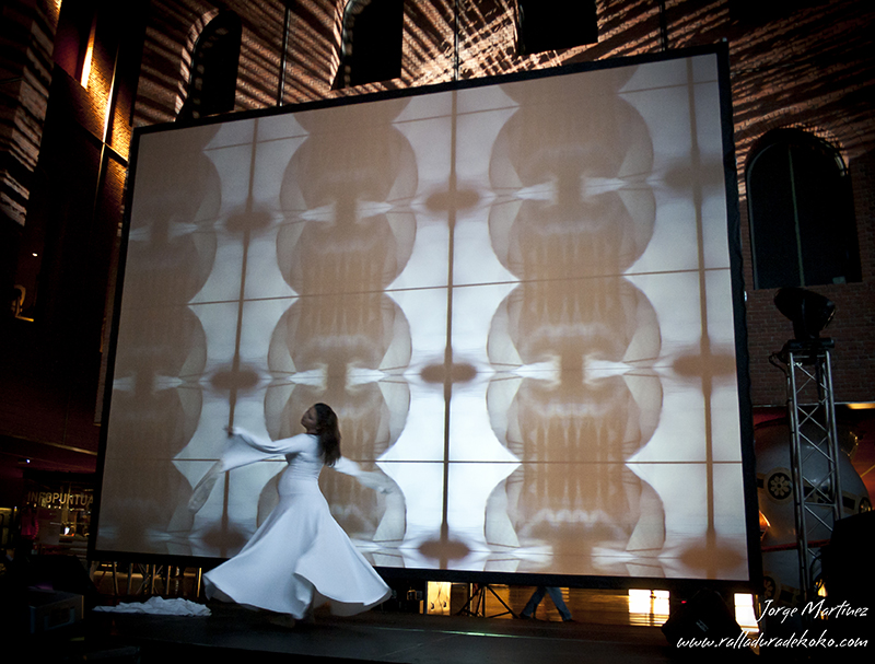   Psychopompós , interactive pattern installation with dance, 2010    