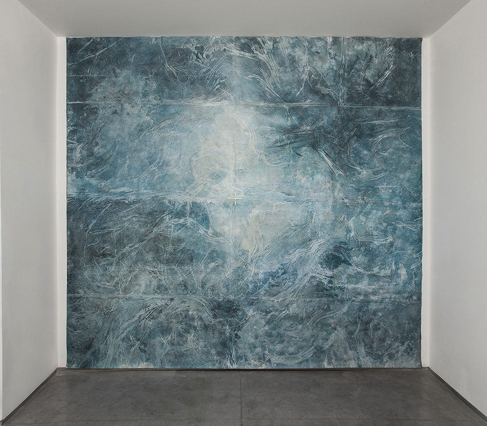   The Blue Marble , 2016, mix media on canvas, 380x400 cm 