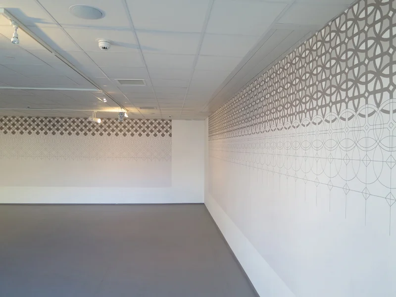 3 'Evident Care', 2015, latex paint, 55m