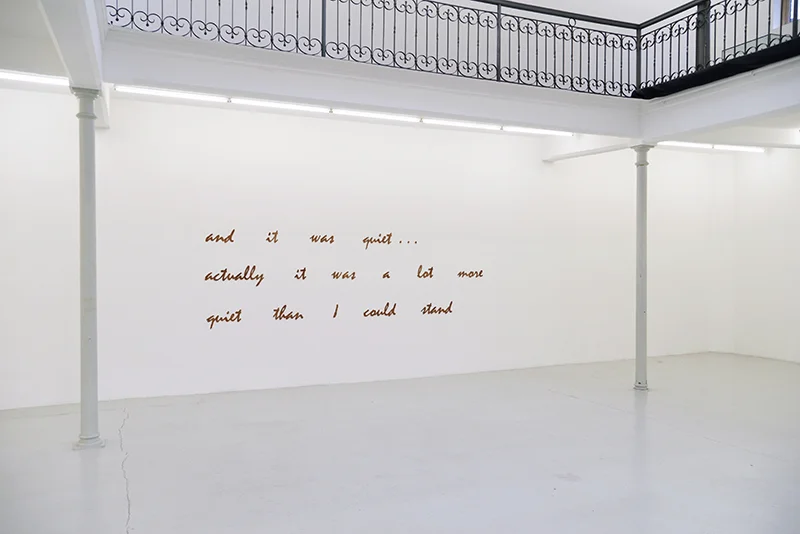 And it was quiet… 2015. Plywood with oak veneer and mahogany stain. 4 x 1,5 m.