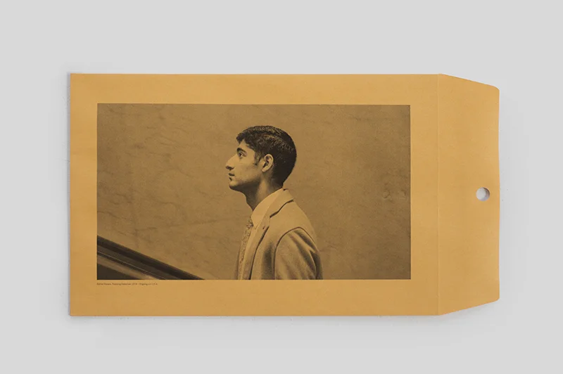Traveling Salesman, In Progress, Inkjet print on envelope, 9 x 6 in.