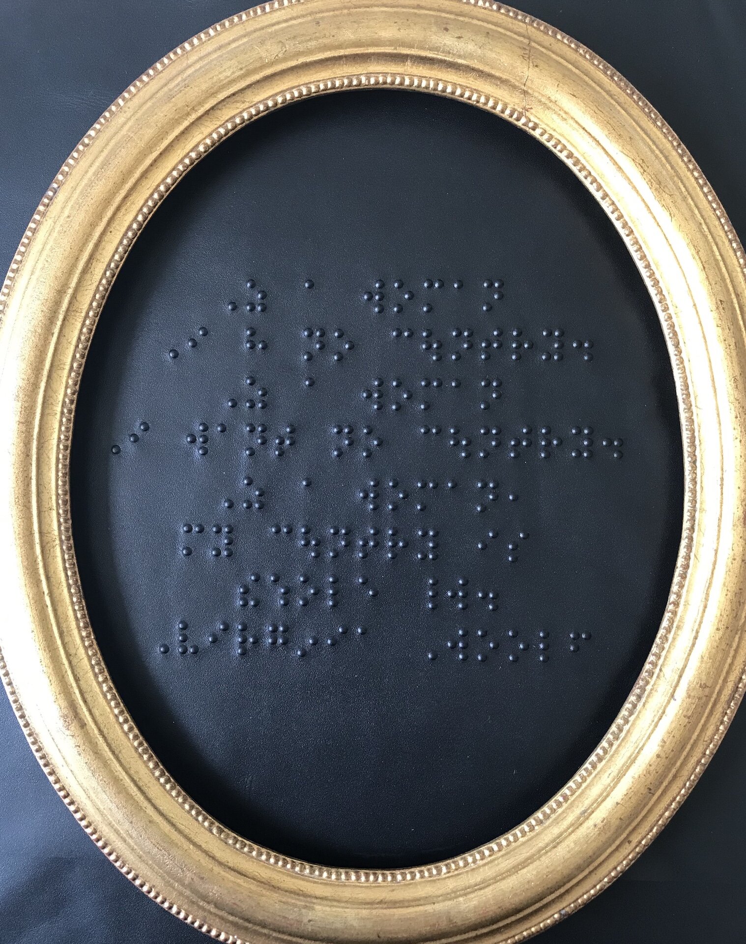 6. Black mirror, Braille, 2020, Leather.jpg
