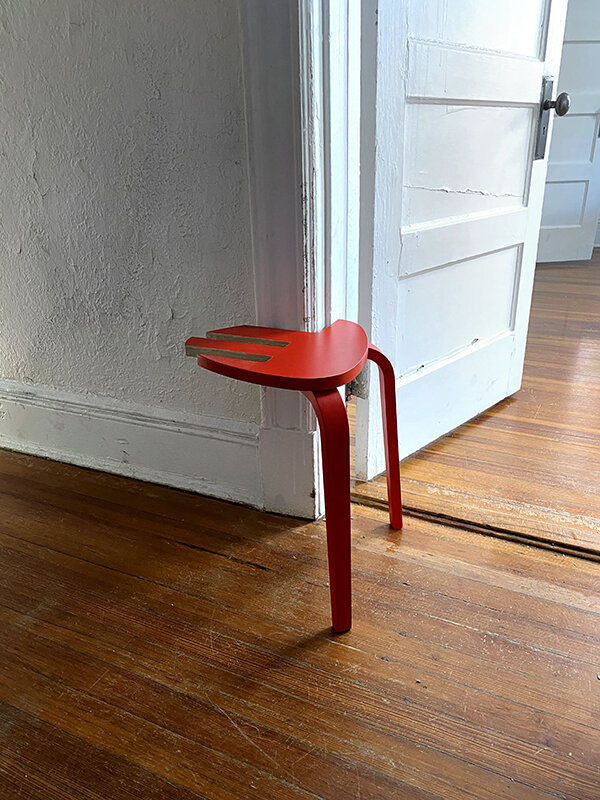 Stranger(Kyrre1), 2020, Kyrre stool purchased from IKEA, 17x16x18inches