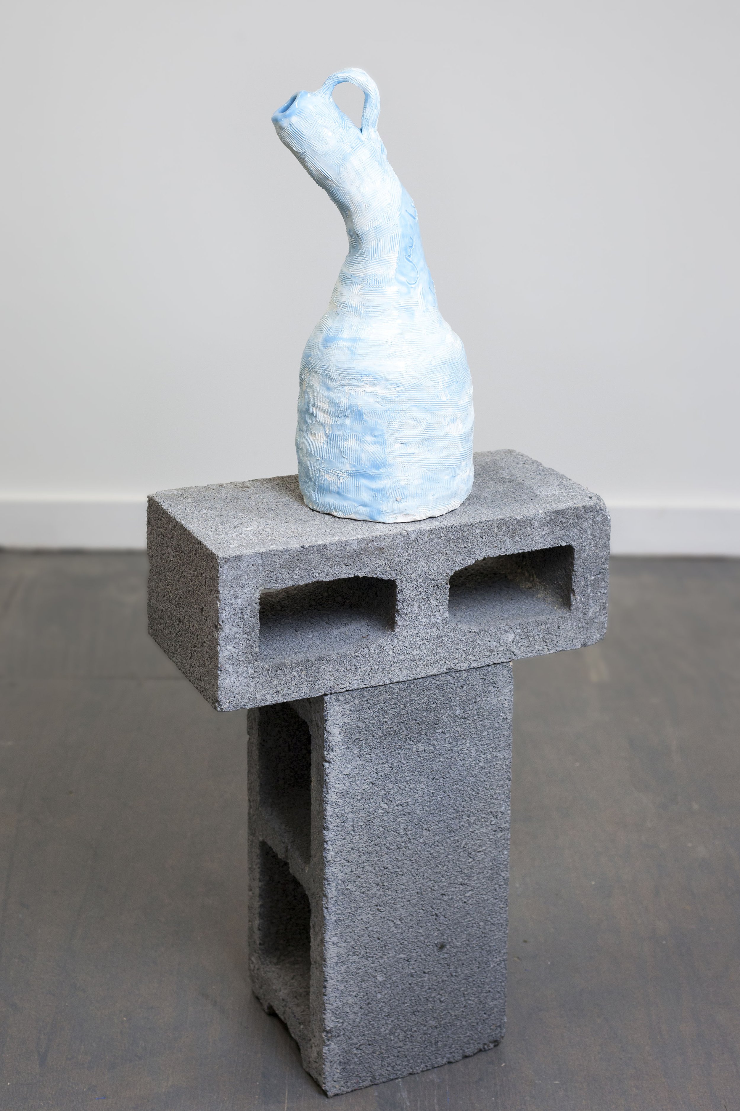   Baby Blue (one handle)  2020, Ceramic, 34.5" x 15" x 7.5” 