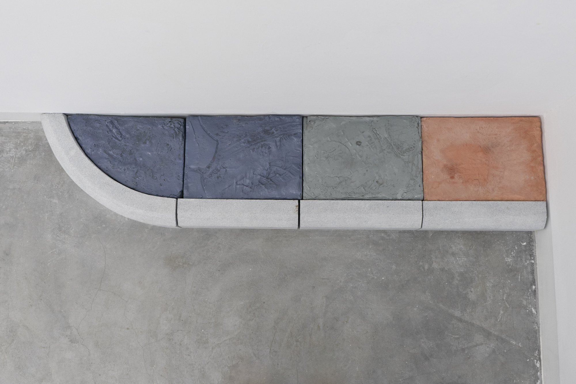   Pattern Study , 2022, Granite, plaster, 52 × 17.7 × 44 in 