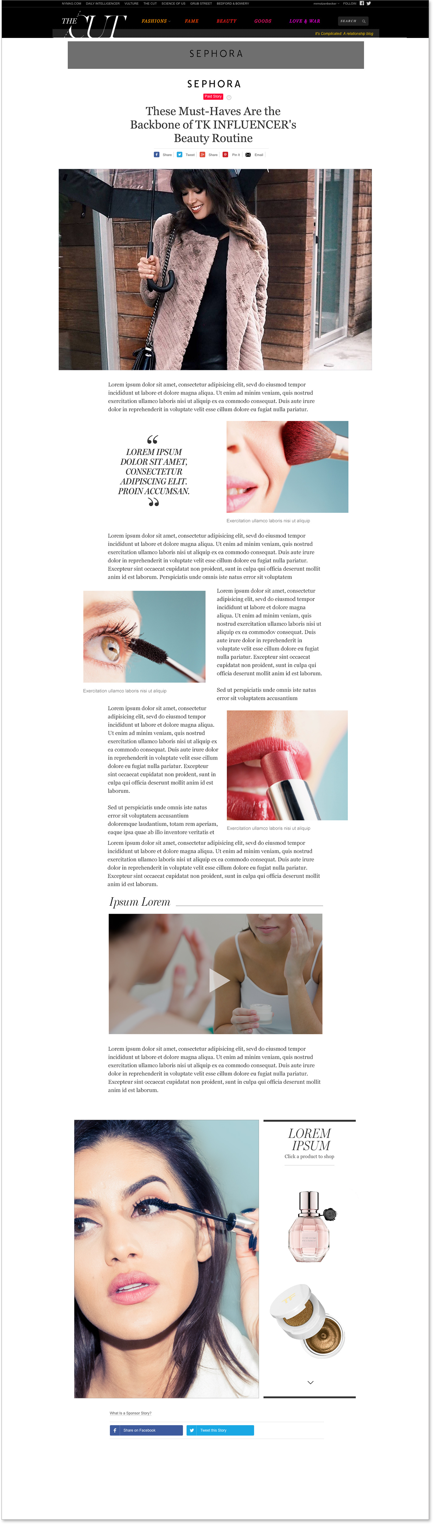 Influencer Focused Concept