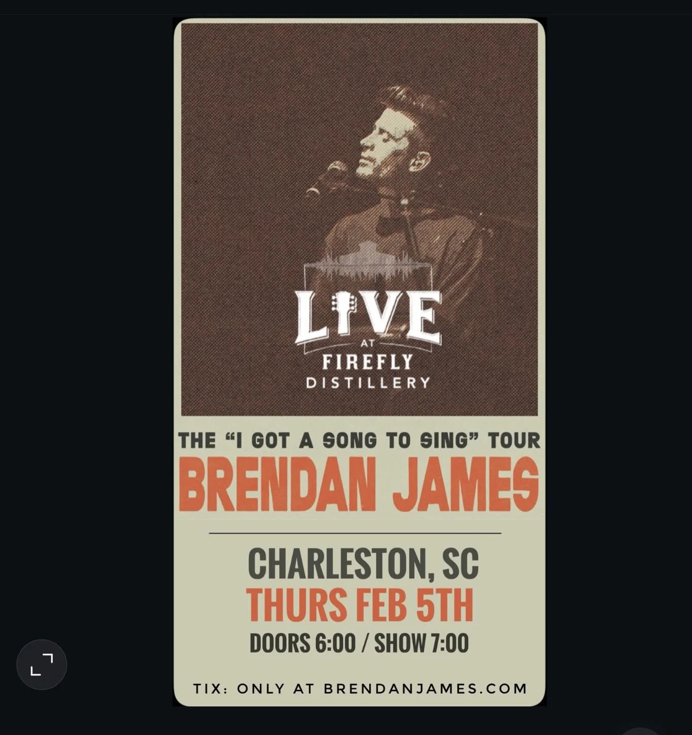 CHARLESTON we&rsquo;re coming back &hellip; 
And we&rsquo;re bringing a showww
🎹🥁 🎸 
SPREAD THE WORD

Tickets at Brendanjames.com or link in BIO
VIP seating avail 

Thurs February 5th at 7pm 
@craigmeyersteakhouse 
@gordonweatherford @j.markweaver