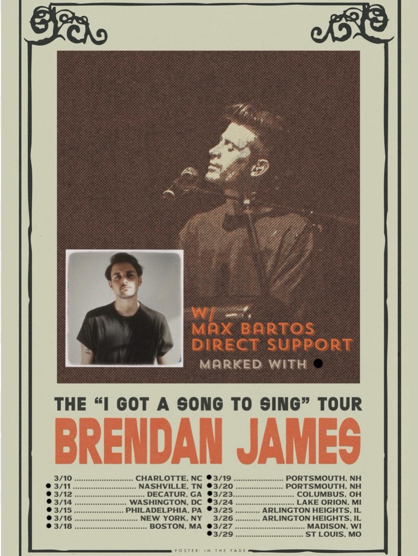 Ladies and Gents! Meet @max_bartos .. our direct support for tour. Check out his music and get ready for some great vibes. It&rsquo;s gonna be one heck of a show 💥 
ALSO the one and only @jesseruben will be opening our Charlotte show, and the fantas