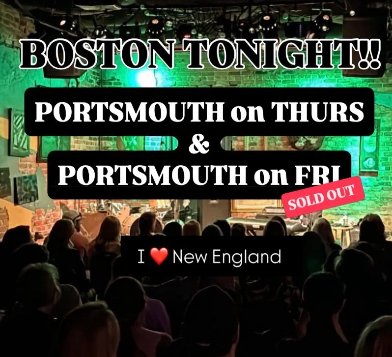 What&rsquo;s up my New England peeps!
We&rsquo;re pumped for this trifecta :))

A few tickets left at Brendanjames.com 💥