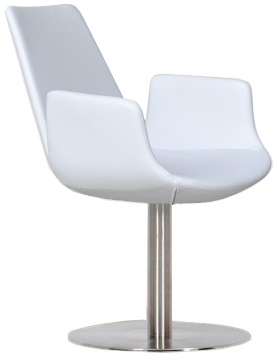 Bleu Modern Pedestaled Arm Chair