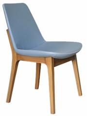 Bleu Wood Modern Restaurant Chair