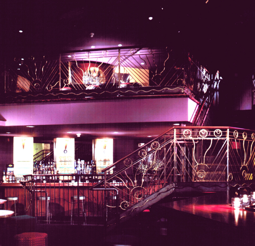 Gentlemen's Club balcony designed by Raymond Haldeman