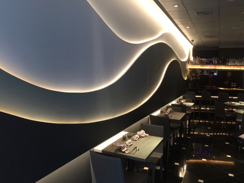 Restaurant Designers LED Wave Wall