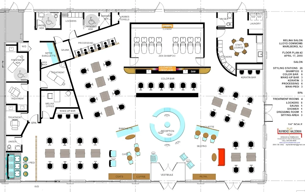 Salon Floor Plan