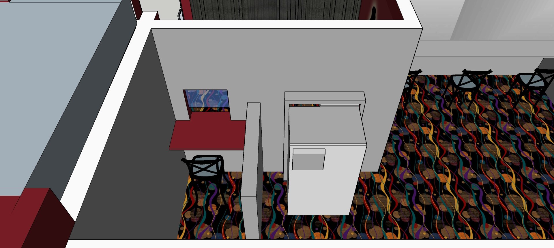 BACK OF CASHIER ATM WALL