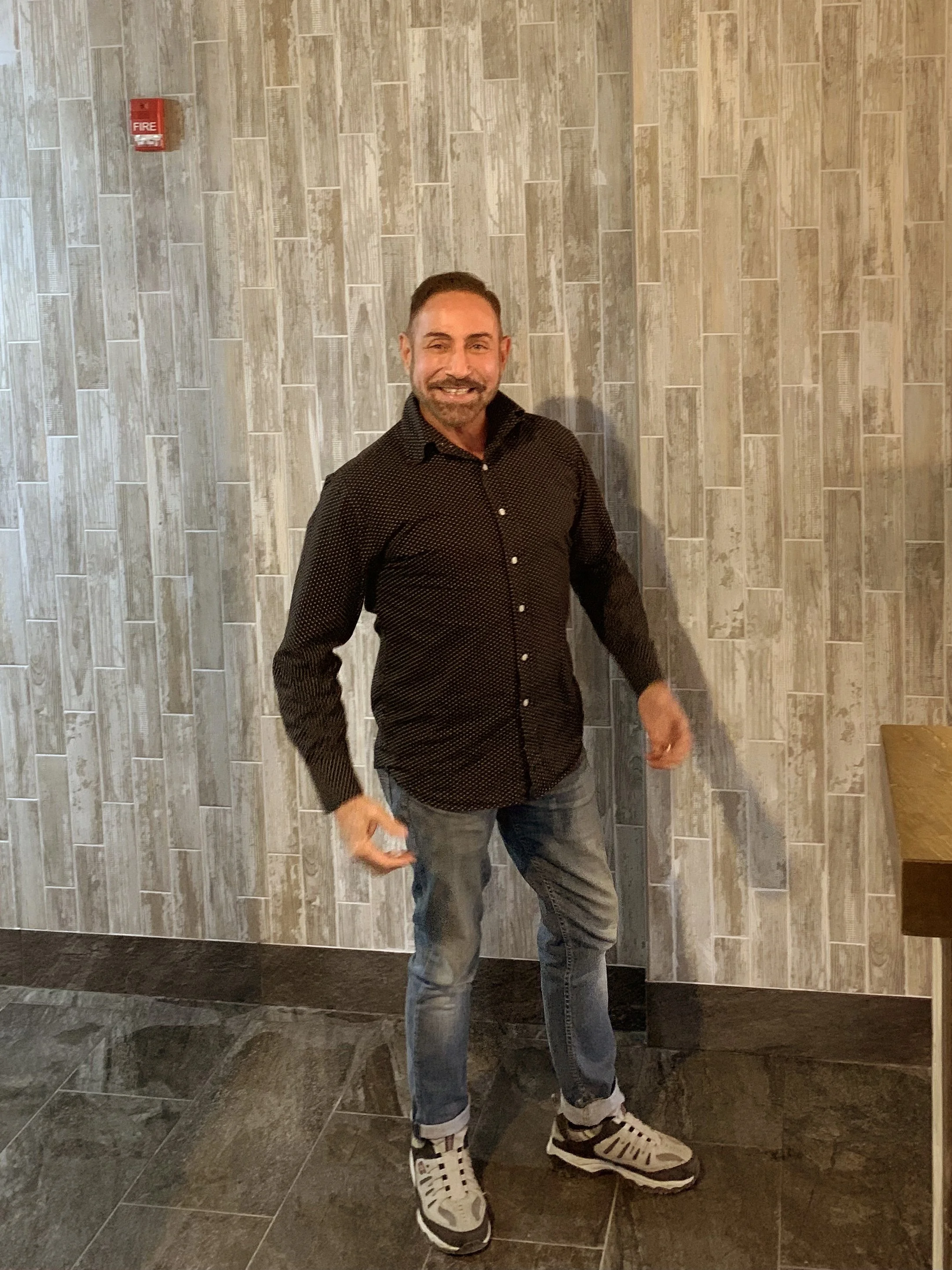 Raymond Haldeman, job site visit 2022