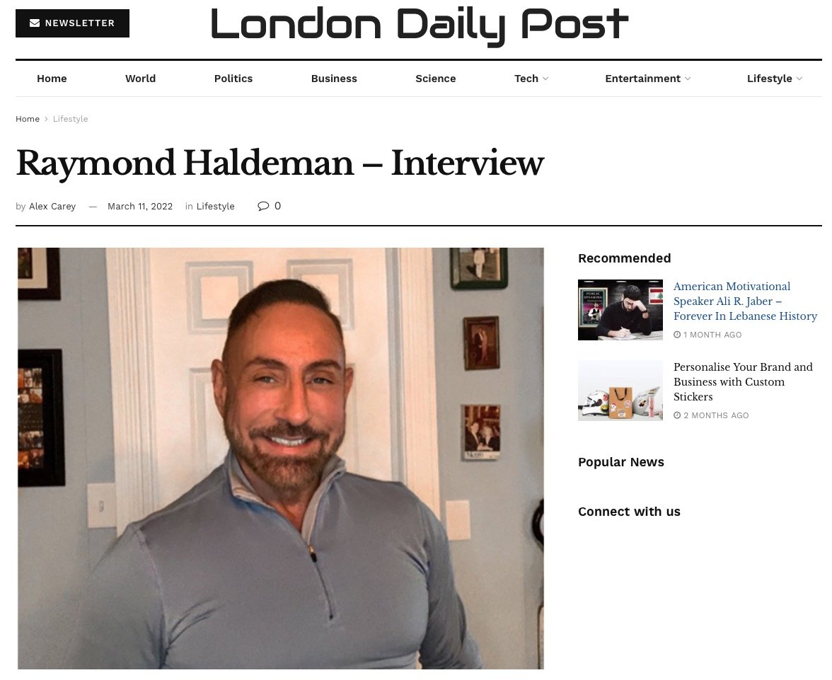 Raymond Haldeman Interview