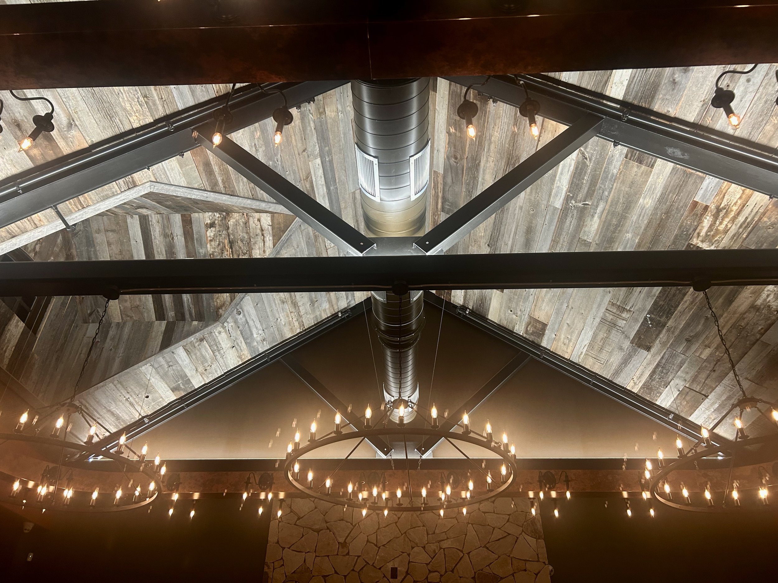 Plant Wood Ceiling Restaurant Design