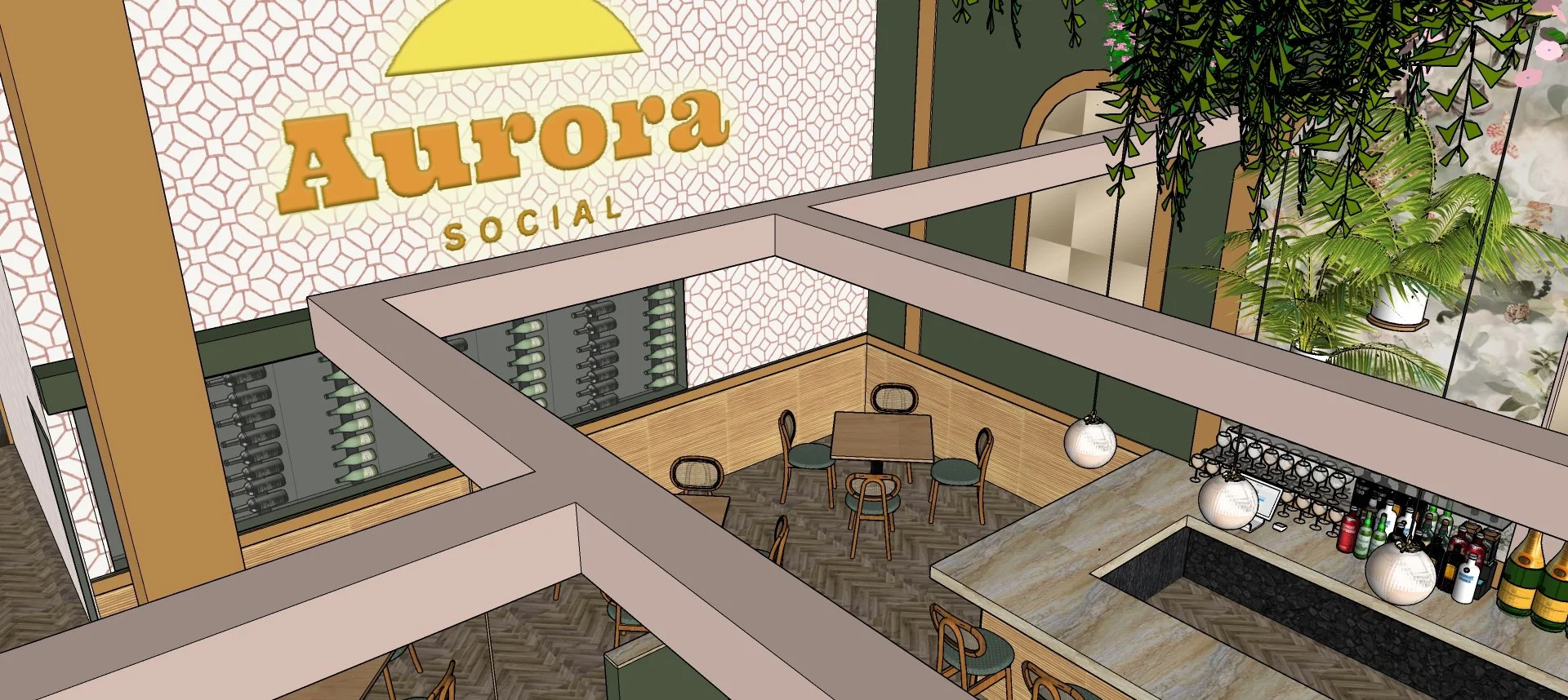 AURORA BRANDING WALL