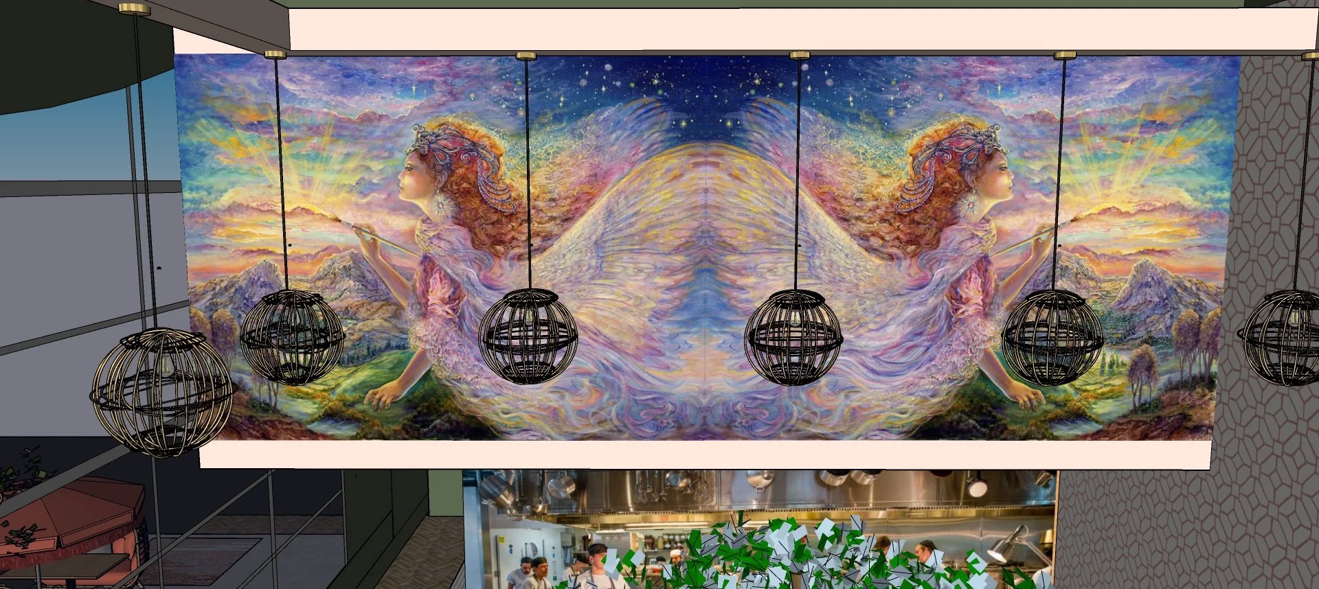 GODDESS AURORA PAINTING
