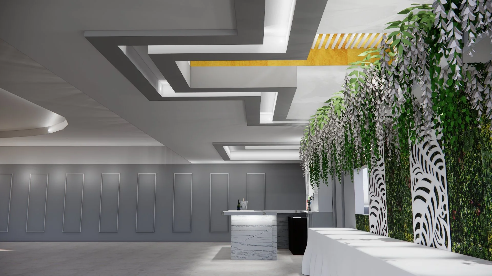 #2. PARTITION DOORS 8'6" H TO LOWER CEILING HEIGHT