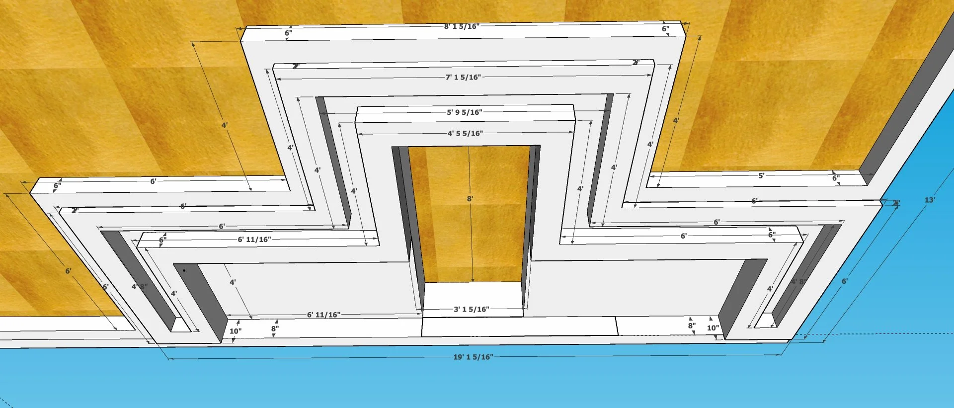 BUFFET CEILING ELEVATION PERSCPECTIVE