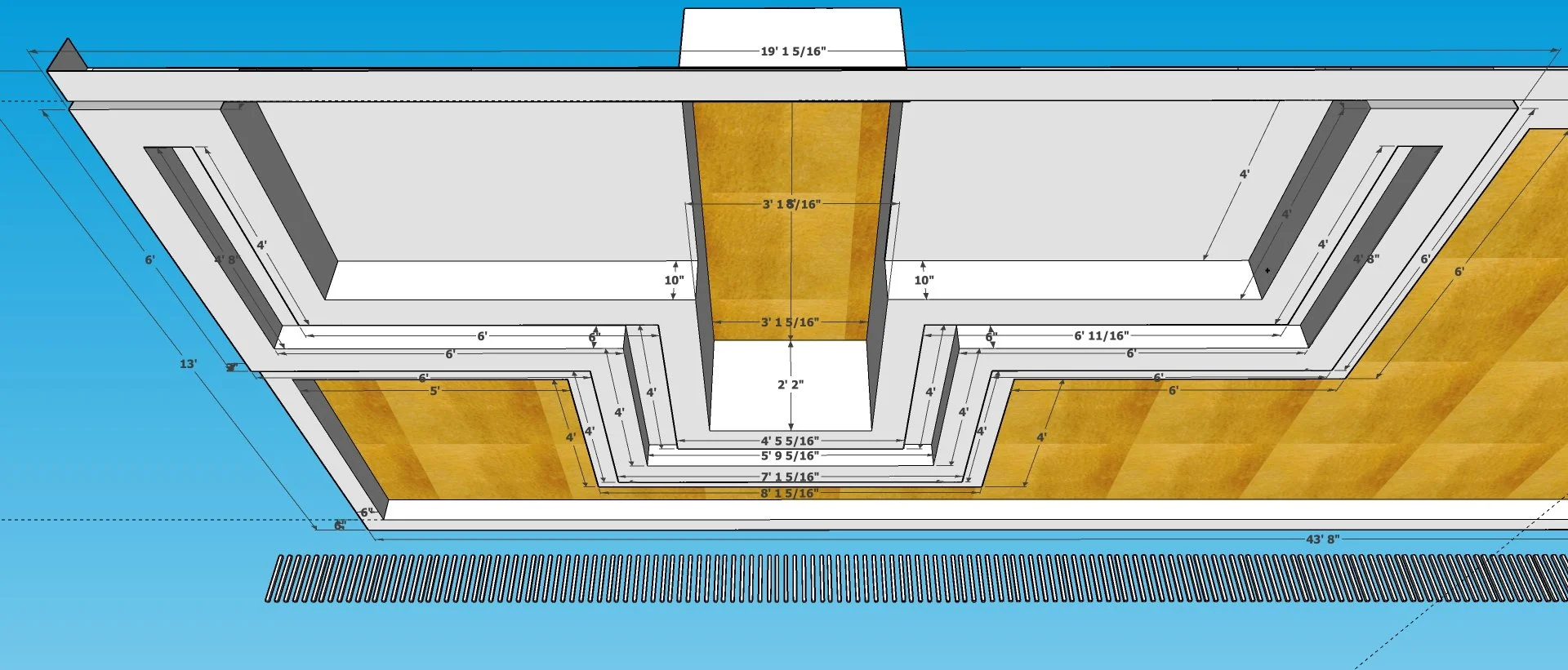 BUFFET CEILING ELEVATION PERSCPECTIVE