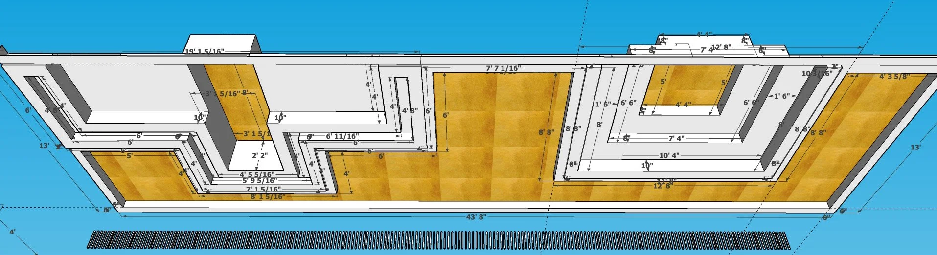 BAR & BUFFET ELEVATION PERSPECTIVE