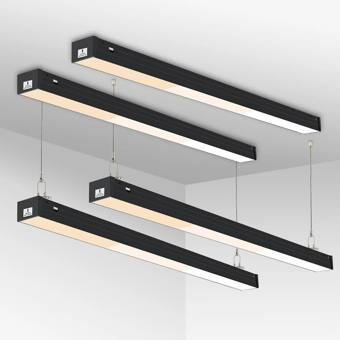 Linear LED recessed light for slat ceiling