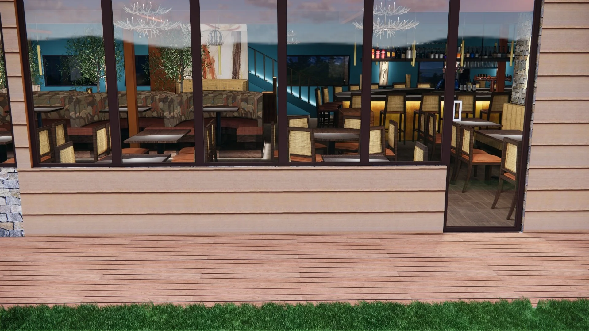 Door from Outdoor Patio Deck to Interior