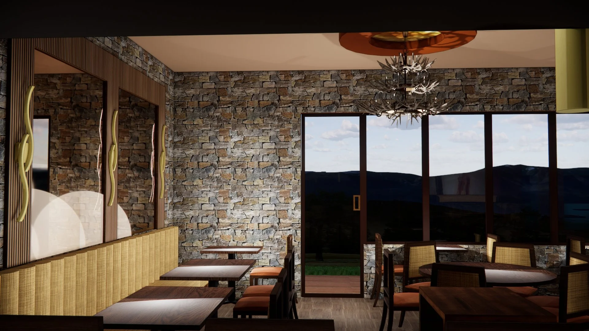 Door to exterior deck