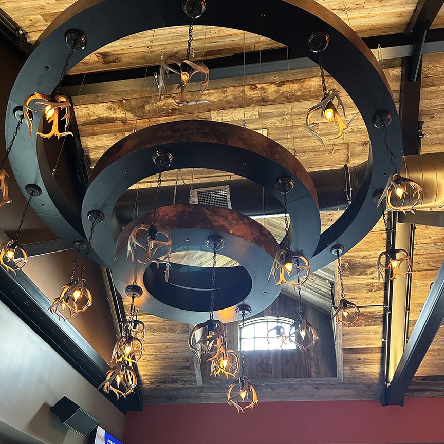 custom restaurant chandelier