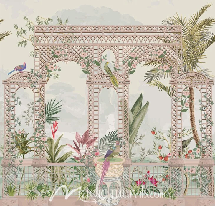 Trellis Garden Birds