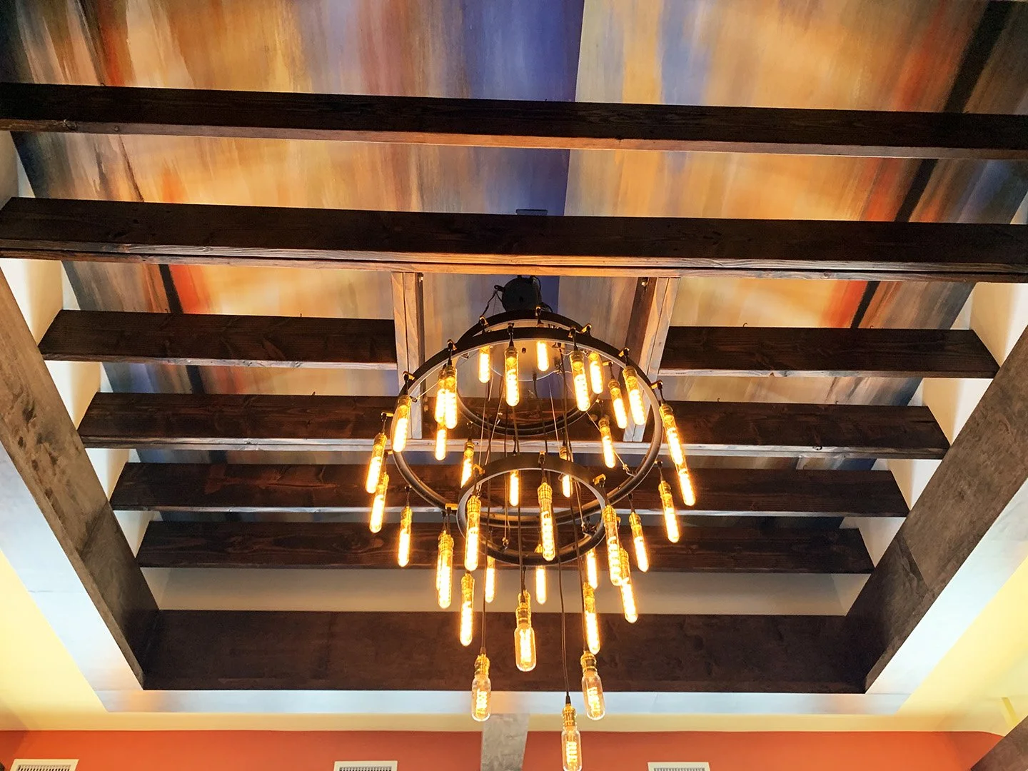 Sunset Tones and Amber Bulbs