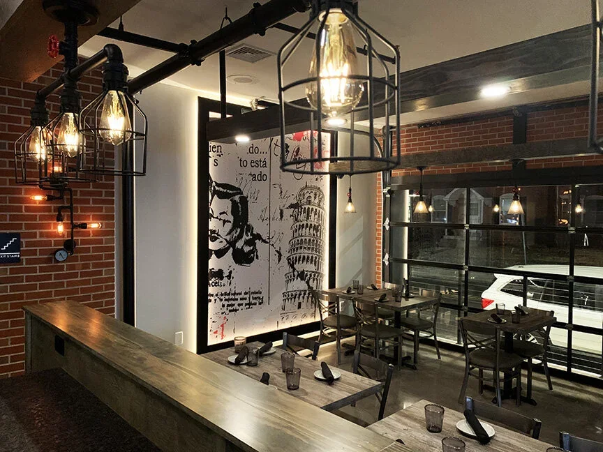 eclectic restaurant design by The Restaurant Designer