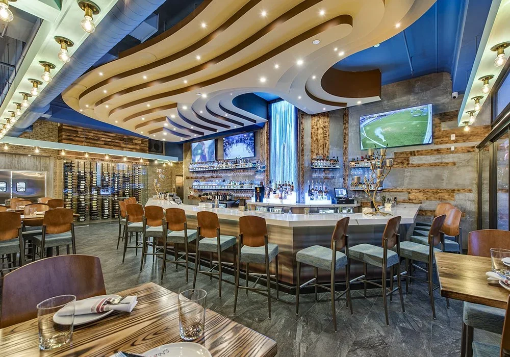 Cuzins Seafood & Clam Bar in New Brunswick, NJ, designed by Raymond Haldeman
