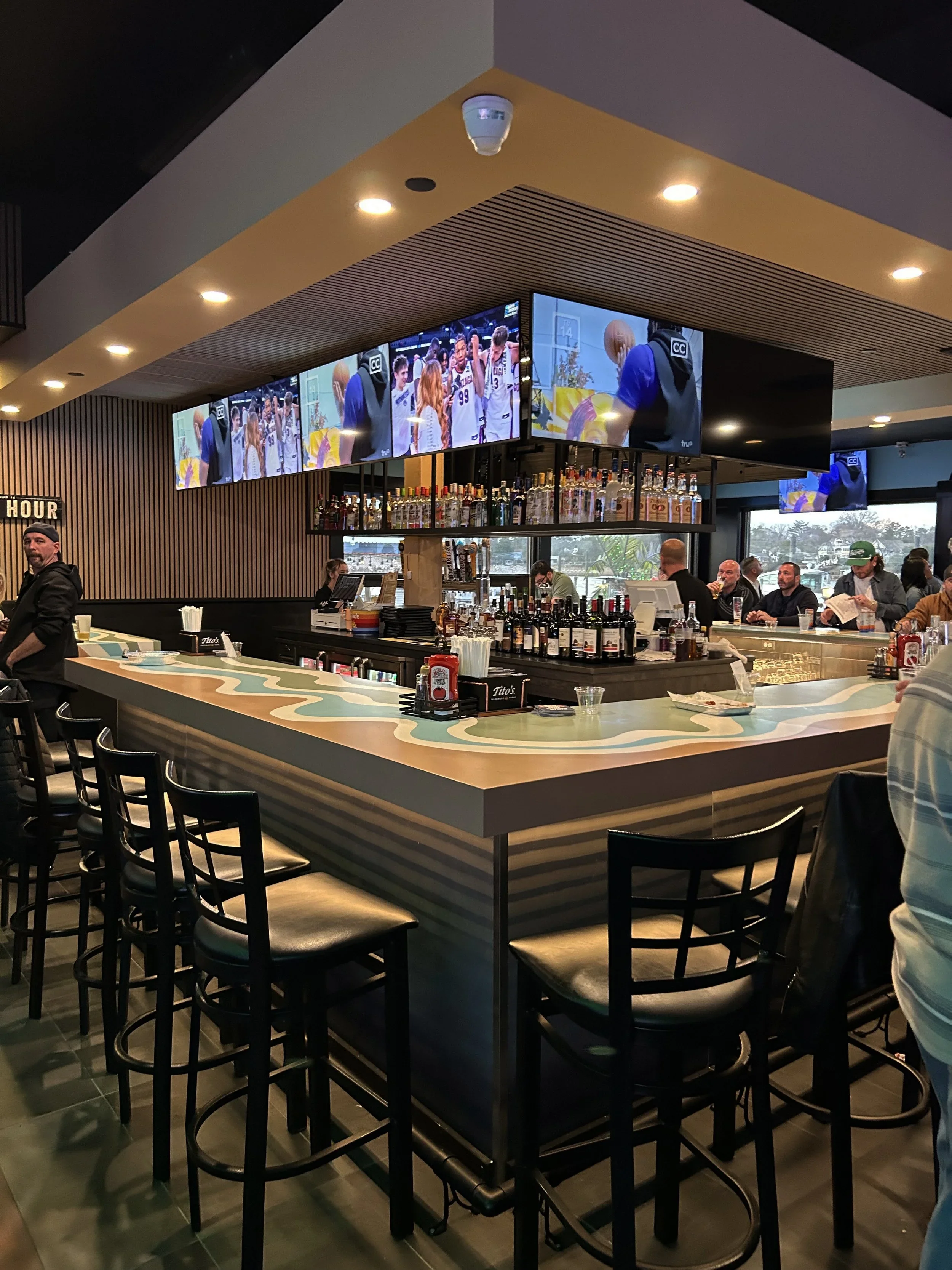 River Rock waterfront bar, restaurant and marina in Brick, NJ by Raymond Haldeman