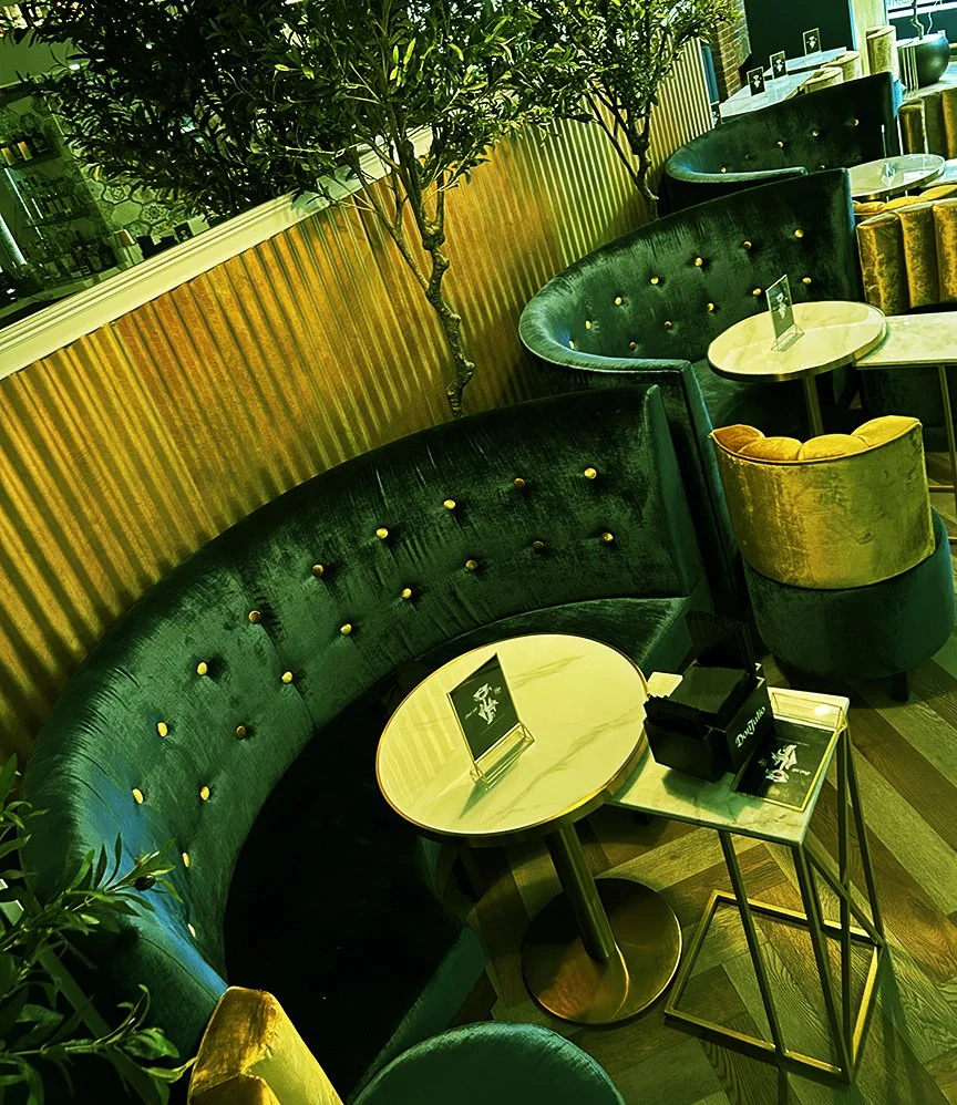 vip adult club seating designed by Raymond Haldeman