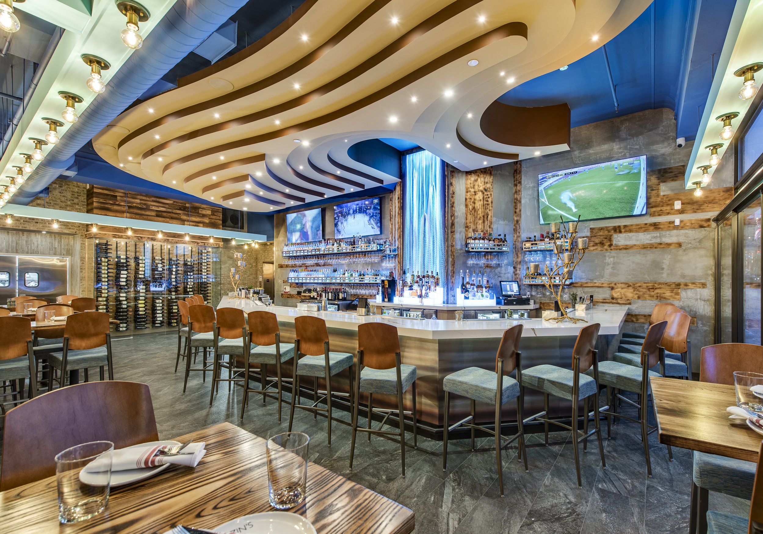 Cuzin's Clam Bar restaurant design, New Brunswick NJ