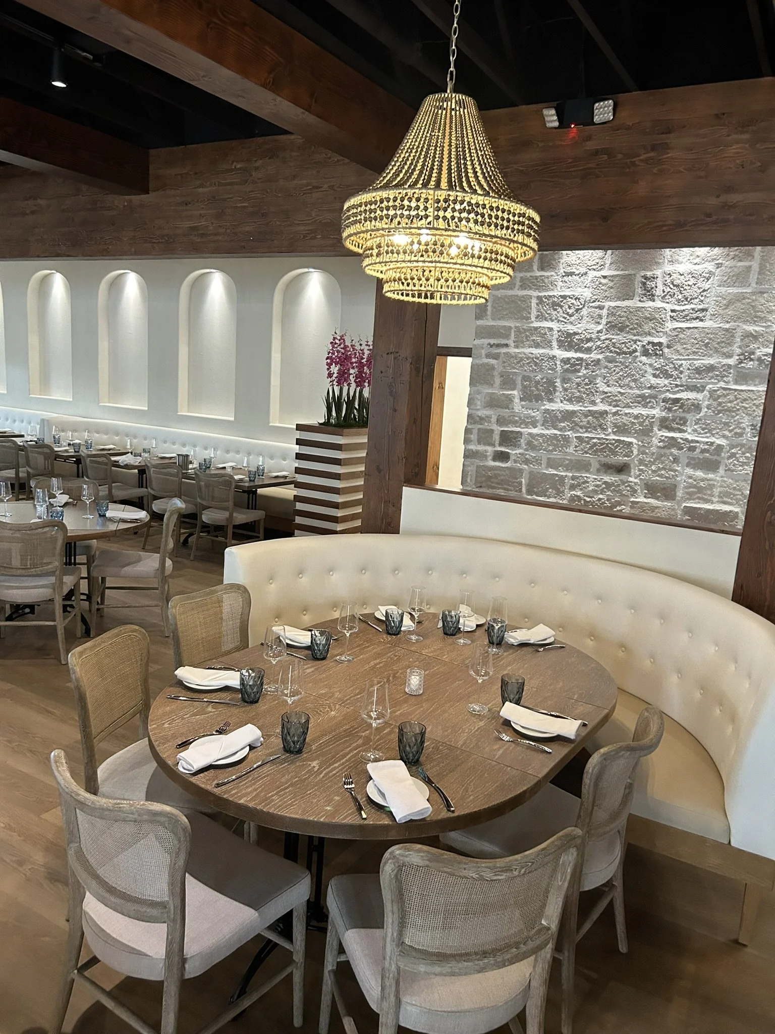Raymond Haldeman's restaurant designer skills at Naxos Estiatoria Restaurant