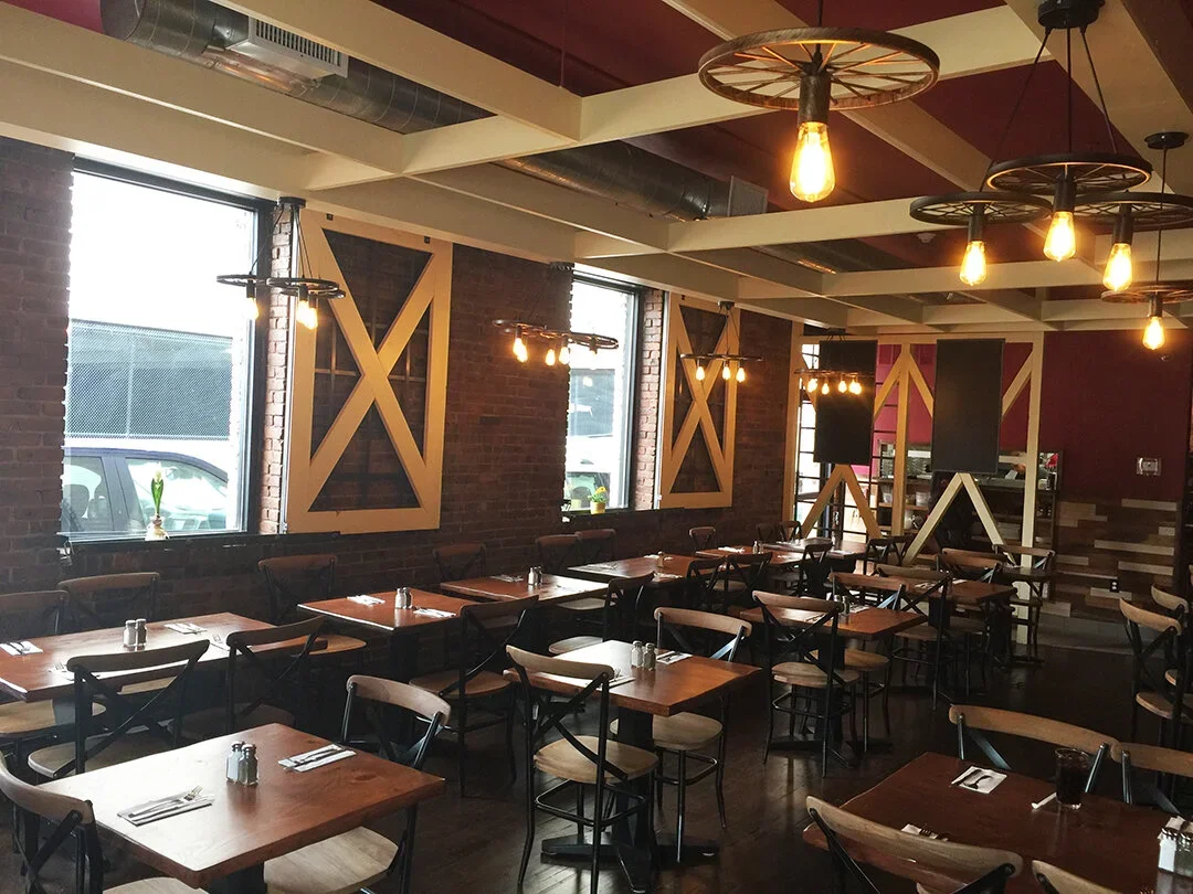 Suite 304 bar and lounge in Newark, NJ, designed by Raymond Haldeman