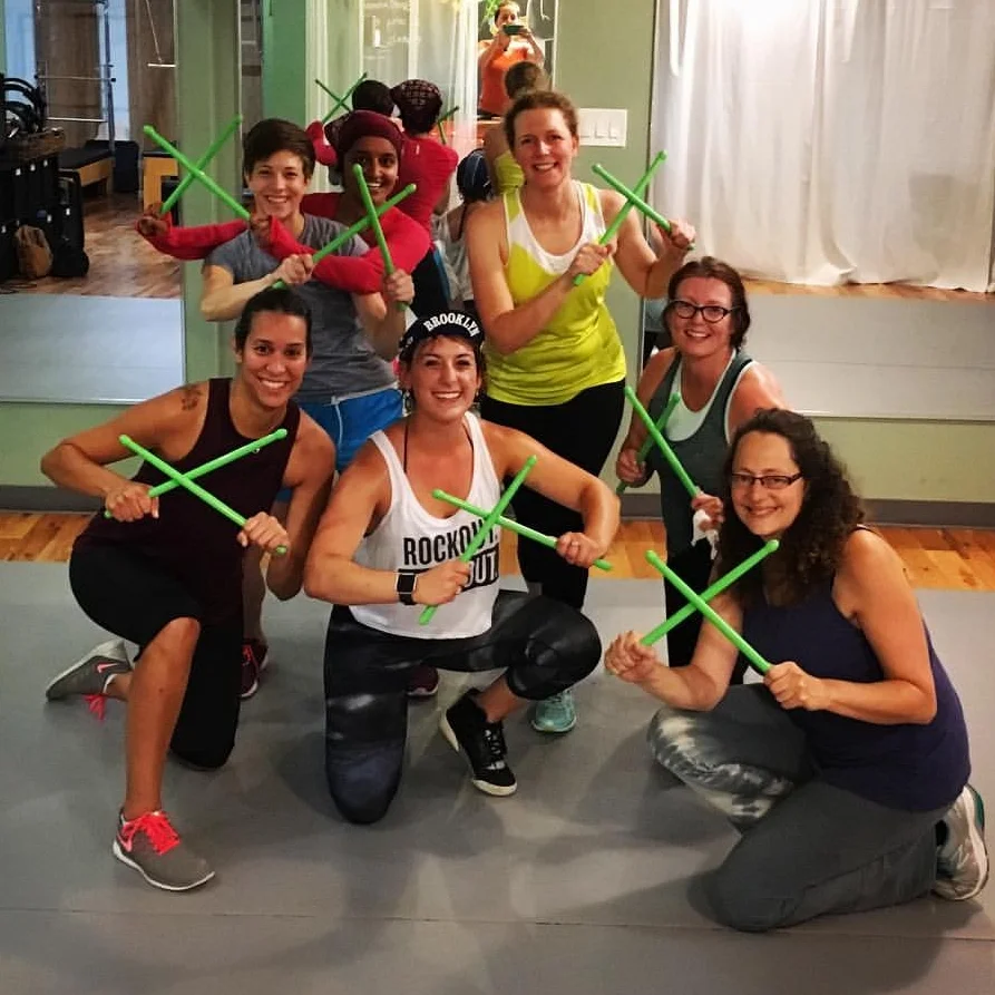 Channel your inner rockstar with this full body cardio jam session inspired by the infectious, sweat-dripping fun of playing the drums. Using Ripstix®, lightly weighted exercise drumsticks, torch calories and drum your way to a leaner, slimmer physique – all while rocking out to your favorite music!