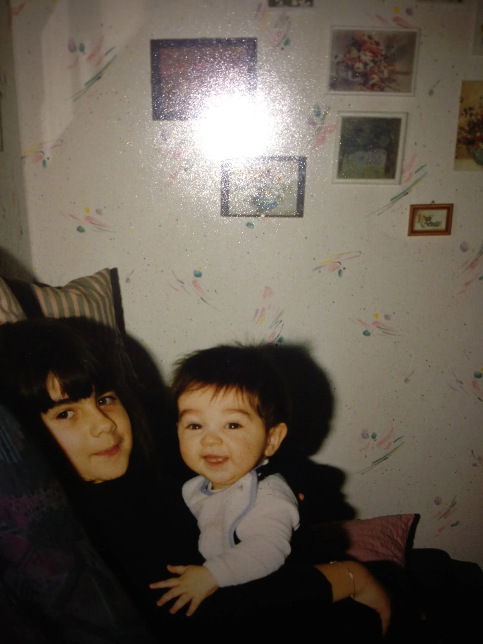 Family photo of my sister and I, Germany circa 1991-92